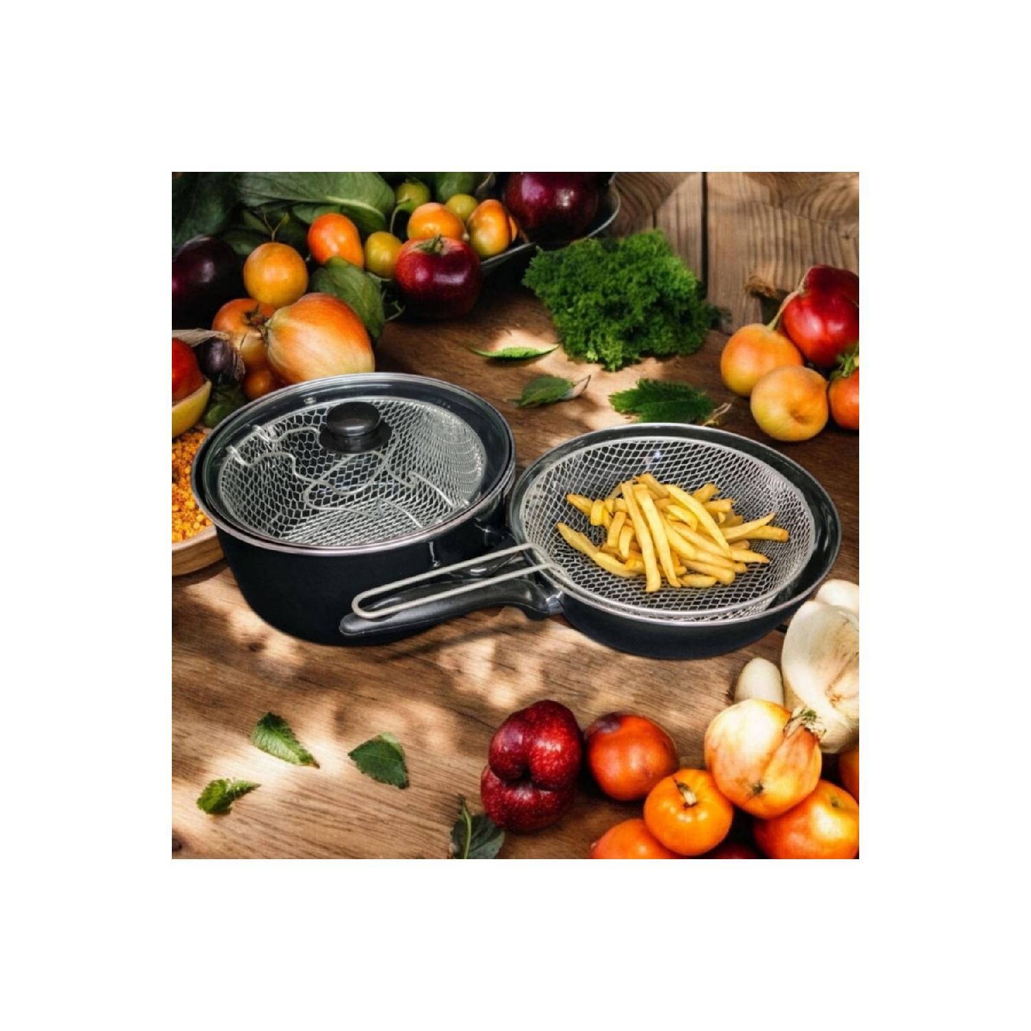 

Enamel Frying Pot And Pan 2 Induction Compatible 26 Cm Vocal Pan And 24 Cm Frying Pot