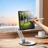 Adjustable Tablet Stand with 360 Degree Rotatable Base Foldable Tablet Holder for Mobile Phone Desk Ergonomic Notebook