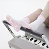 2 Paar gerüschte rutschfeste Yogastrümpfe, Vollhandflächen-Silikon-Mittelschaft-Pilates-Socken, Rutschfeste Fitness-Sportsocken, In mehreren Farben erhältlich