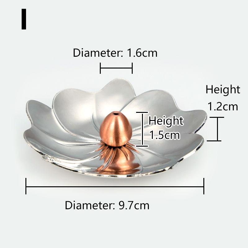 Meditation Buddha Sandalwood Stick Holder Burner Round Dish Lotus Flower Catcher Plate Incense Holders Home Decor kadzidełka