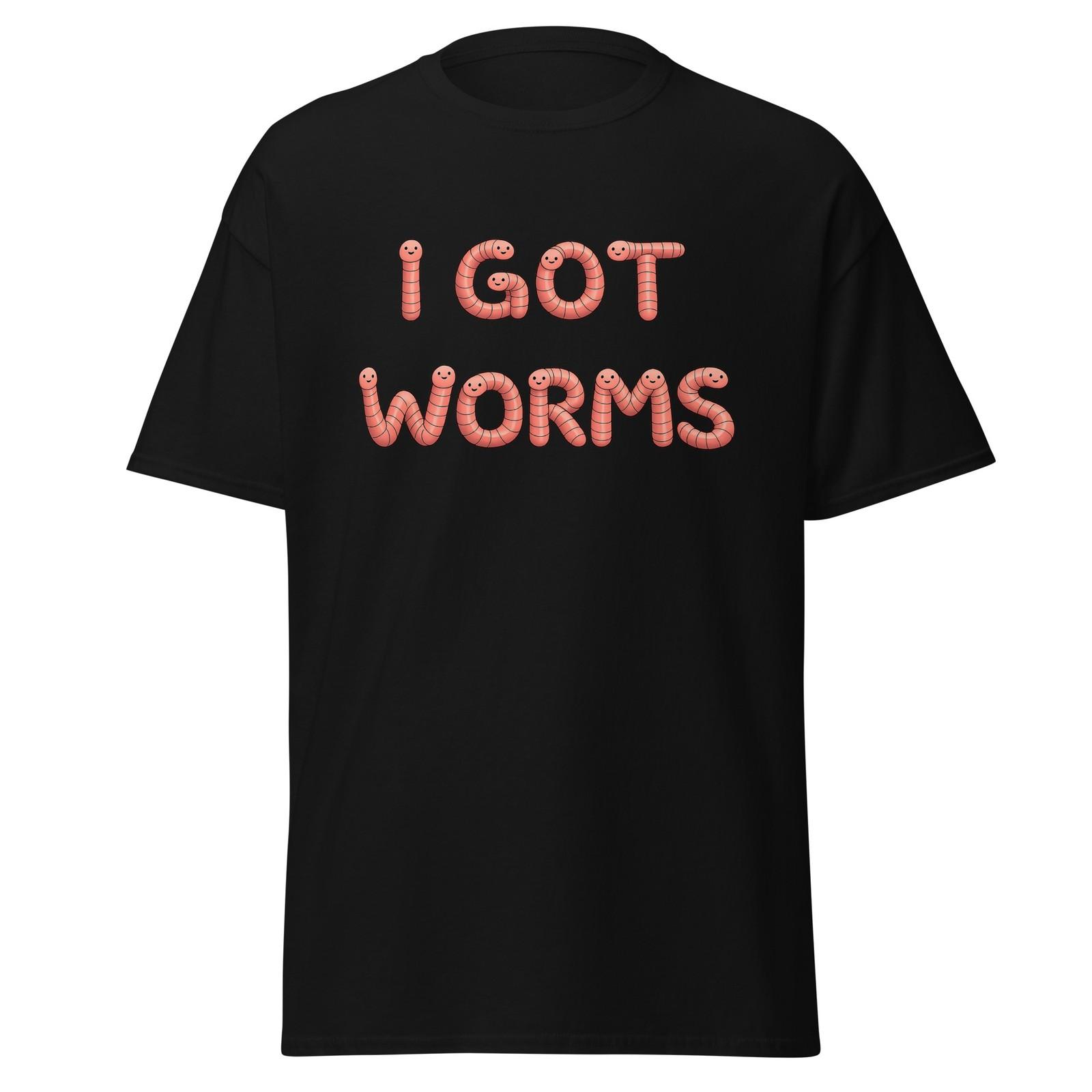 I Got Worms - Funny 90 s Dumb And Dumber Movie Quote Shirt, Unisex L