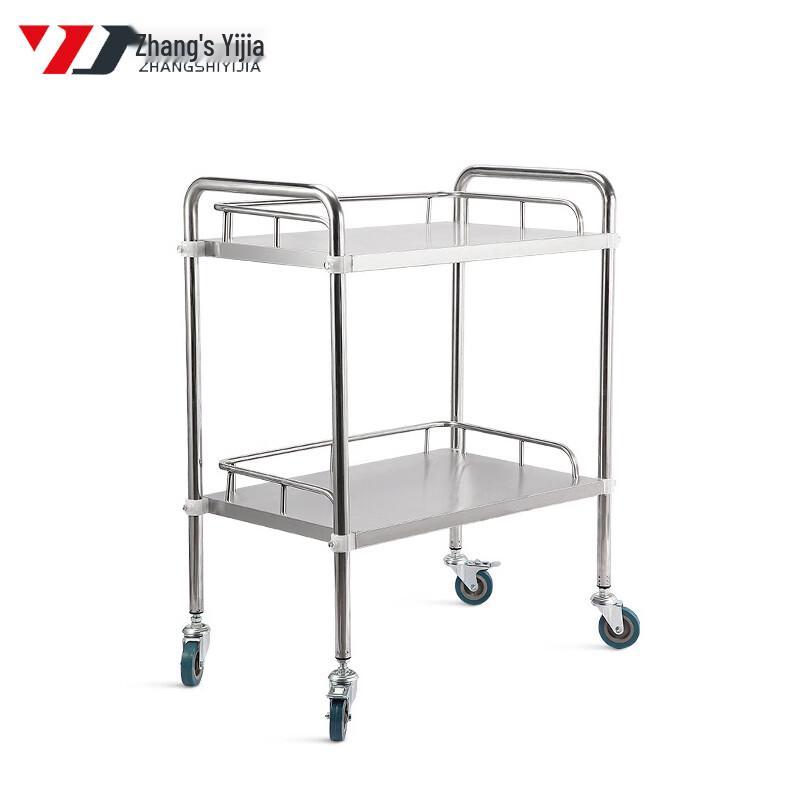 Thickened Stainless Steel Medical Trolley