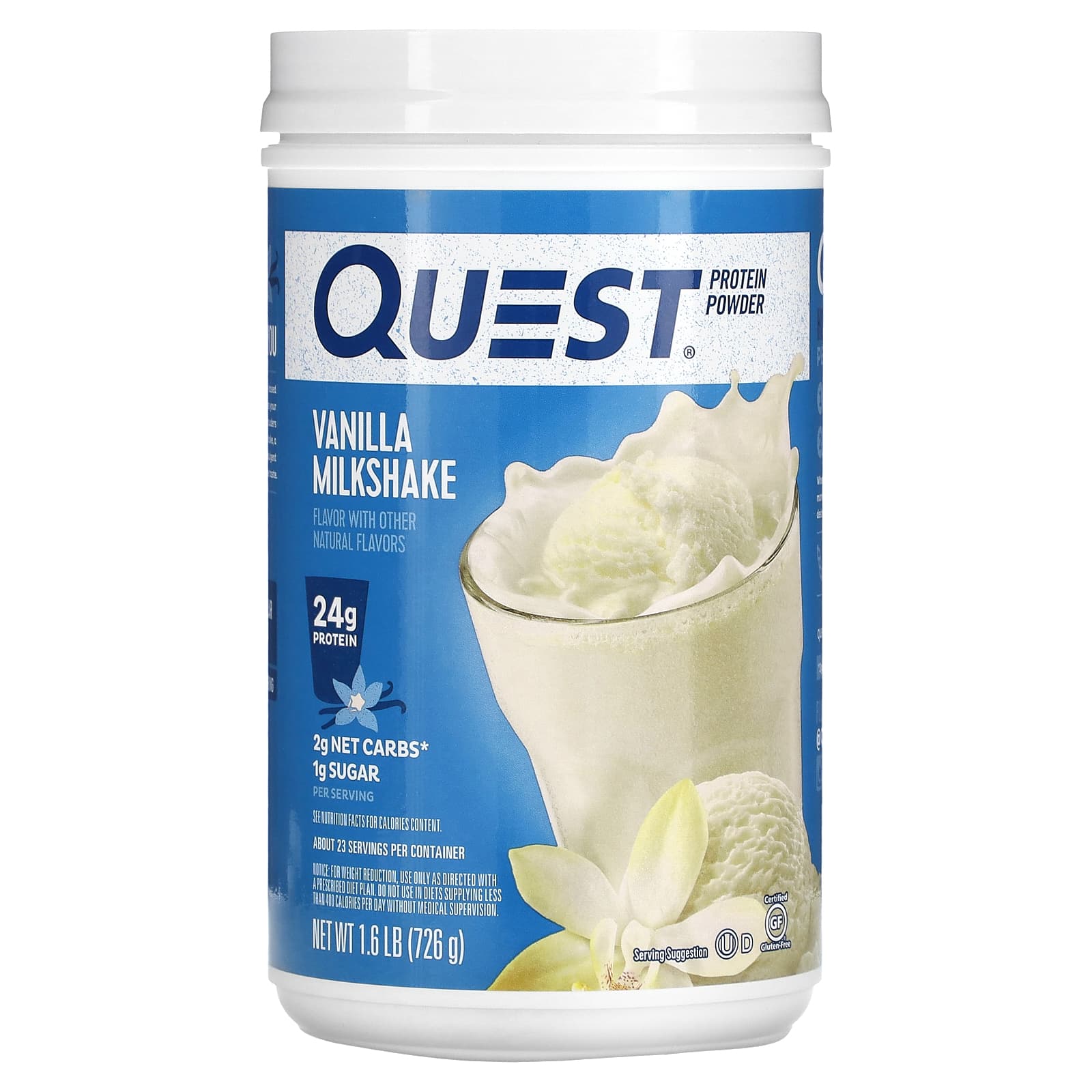 

Protein Powder, Vanilla Milkshake, 726G(1.6Lb)