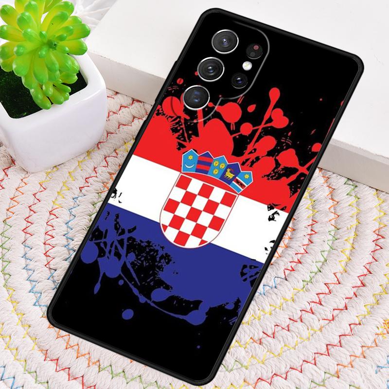 Croatia Coat Of Arms Flag Phone Case for Samsung Galaxy note 10 pro S26 Ultra S23 S24 FE S25 S21 S22 PLUS shockproof Cove