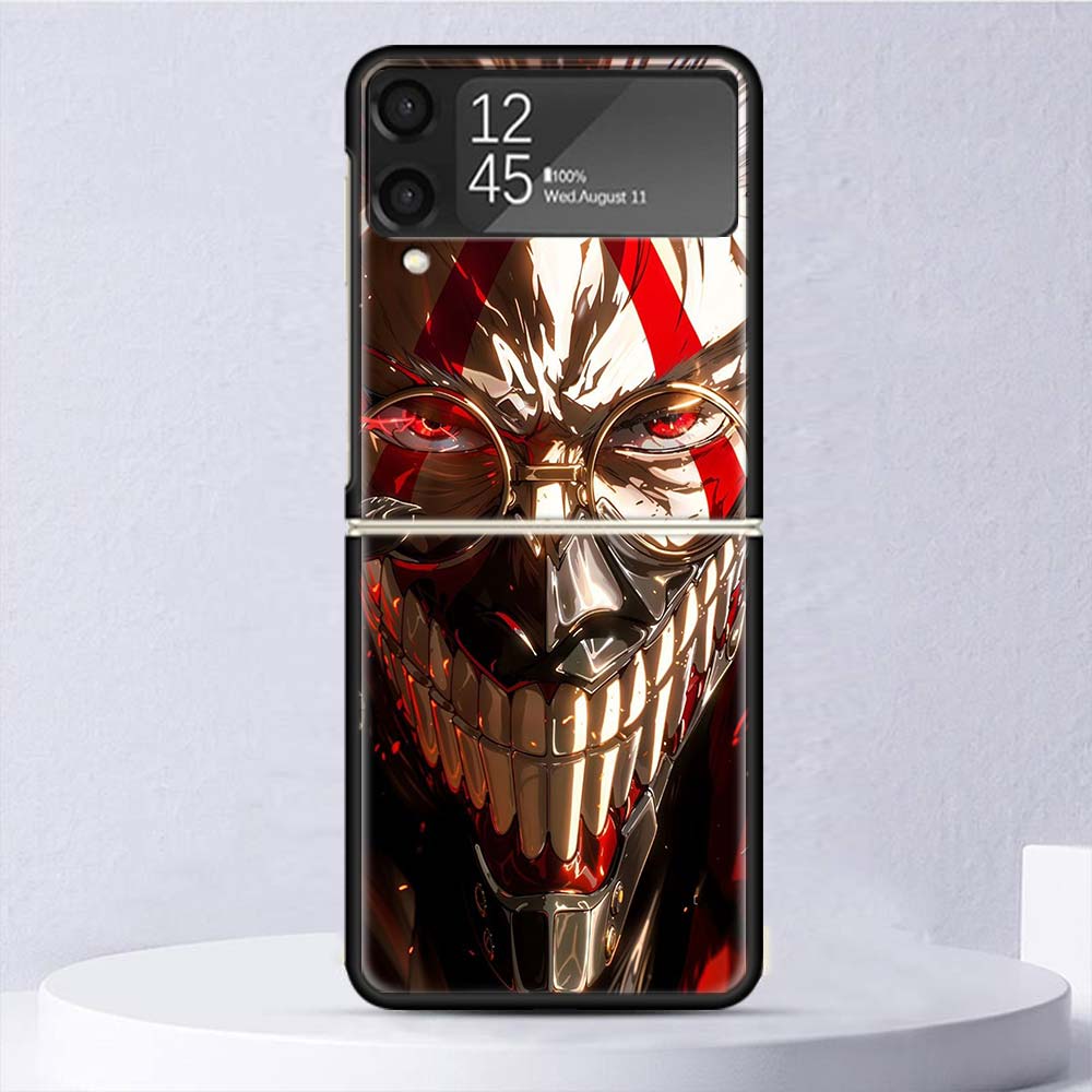 Anime D-Dandadans Okarun Shockproof Case For Samsung Galaxy Z Flip 7 6 5 4 3 5G Phone Cover Z Flip3 Flip4 Flip5 Flip6 Flip7 Shel