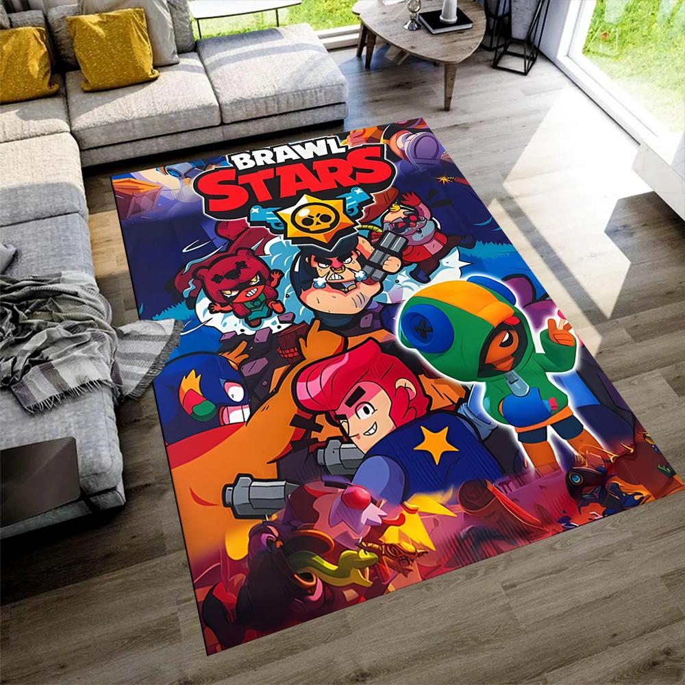 Brawl Stars Area Rug Perfect for Dormitory Entryway Decorate Room Bedrooms Anti-slip Rug Office Home Decor