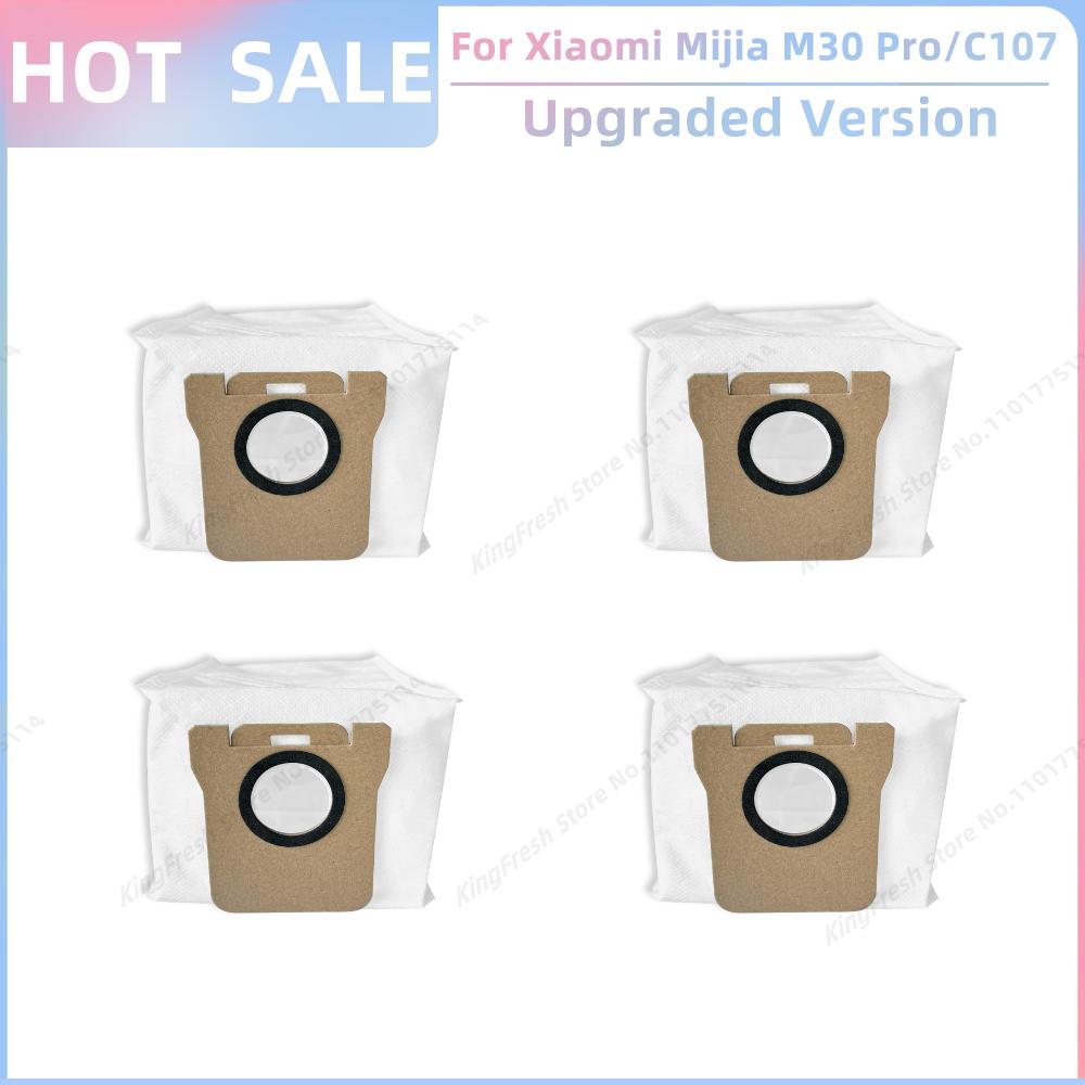 Fit For Xiaomi Mijia M30 Pro /C107 Robot Vacuum Parts Roller Side Brush Cover Hepa Filter Mop Cloth Bracket Dust Bag Accessories
