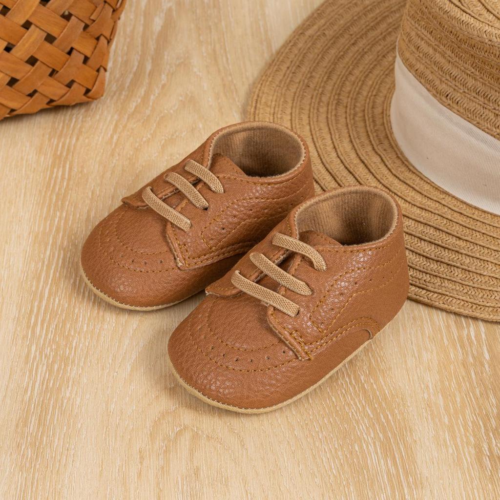 British Style Baby Walking Shoes: Spring & Autumn Casual Footwear for 0-1 Year Olds