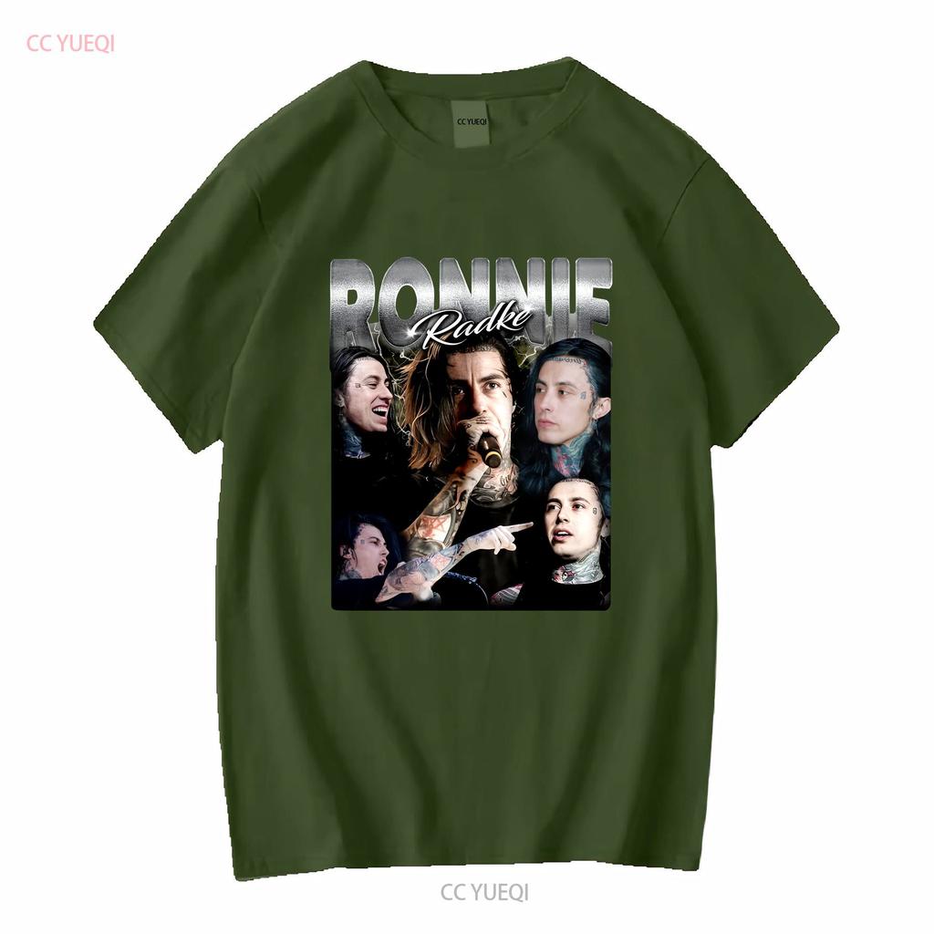 Ronnie Radke Collage Falling In Reverse Band Black T Shirt S 5xl 1pt1742 Long Or Short Sleeves Vintage Washed Homme Casual