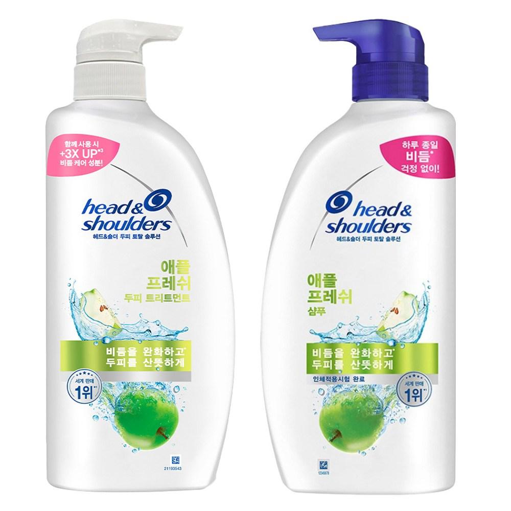 Head & Shoulders Scalp Total Solution Apple Fresh Shampoo 850ml + Scalp Treatment 850ml 1 pcs