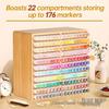 Wooden Marker and Pencil Storage Rack