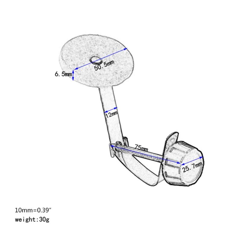 1 Piece Drum Mute Pad Drums Damper Bass Drum Accessory Parts for Drum for Head