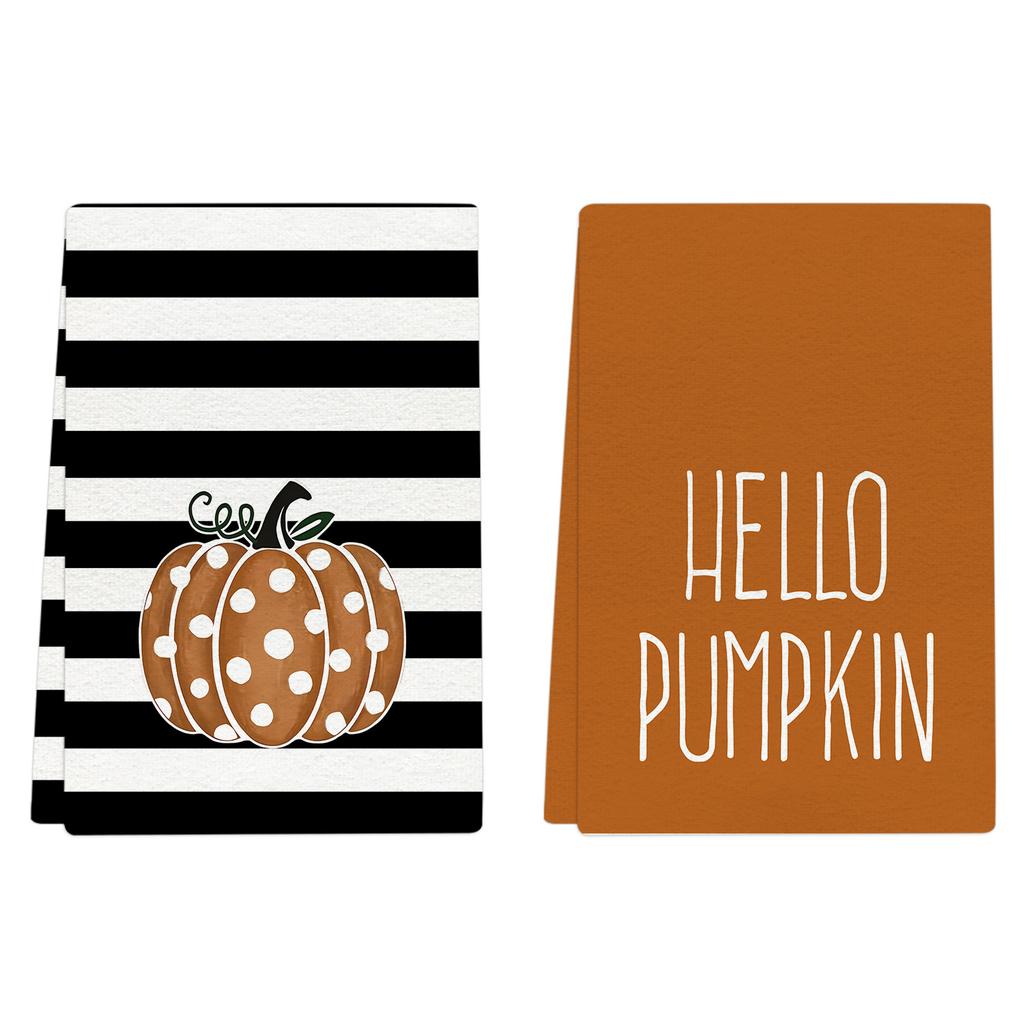 Popular 250gsm Cross-border Halloween Day Decoration Microfiber Towel Gift-giving Kitchen Small Towel