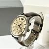 Used EMPORIO ARMANI Armani men's watch AR-2433 QZ chronograph operation confirmed