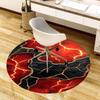 1pc Office Carpet Chair Mats Lava Flow Cracks Abstract Art Perfect for Decorating Office Chairs, Living Rooms, Or Bedrooms