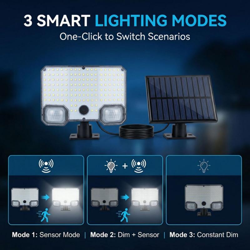 2026 New Solar Outdoor Courtyard Light Motion Sensor Wall Lamp Ultra Bright Street Light for Home Corridor