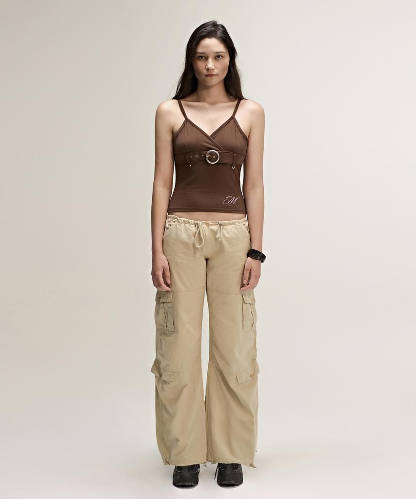 MINIMALPAIR Belted Sleeveless Brown