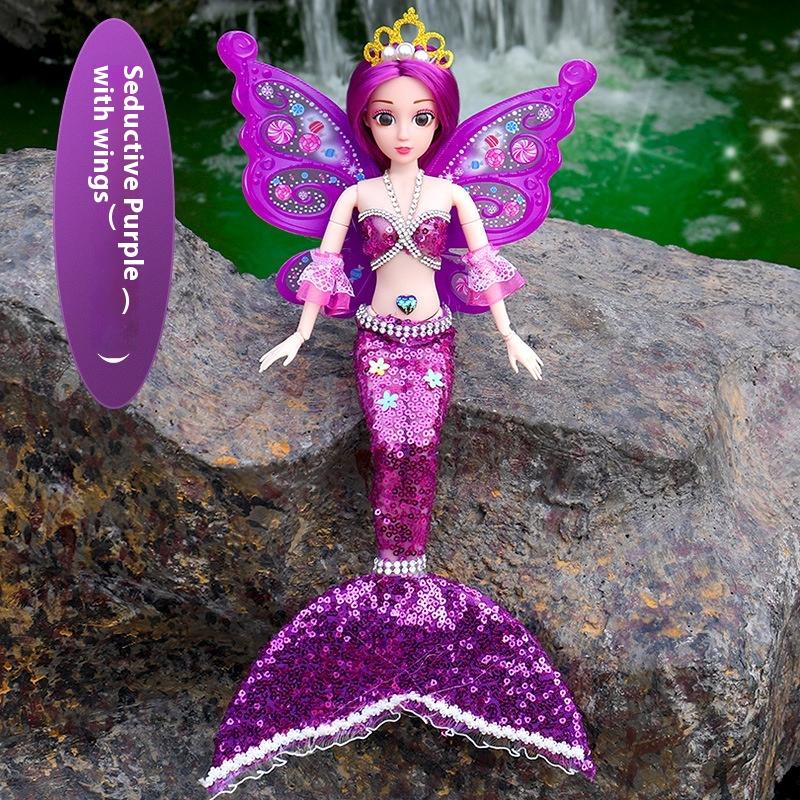 

Кукла Принцесса Русалочка Детская Игрушка для Девочки Игра в Воду Кукла Ручной Работы Игровой Домик Подарок на День Защиты Детей 42cm