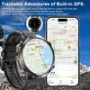 Outdoor Sports Smartwatch 1000mAh Battery 1.73-inch AMOLED Screen Men's Watch Compass 10ATM Waterproof Bluetooth Call Smartwatch