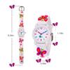 3D Lovely Cartoon Butterfly Watch for Kids Waterproof PVC Watch for Girl and Boy