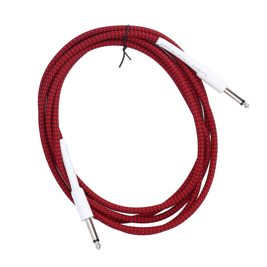 1 4 Inch Instrument Cable 10ft 6.35mm Mono Male to 6.35mm Mono Male Straight Plug Guitar Cable