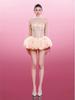 26-Year Anniversary Vietnam Designer Strapless Fishbone Dress with Mesh Flower Puffy Skirt for Fairy Parties