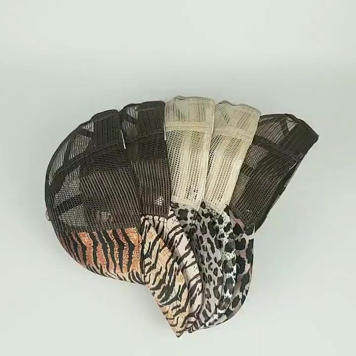 Leopard Print Hohe Pferdeschwanz Baseball Kappe Frauen Snapback Hut Sommer Mesh Hut Weibliche Mode Hüte Casual Verstellbare Kappe