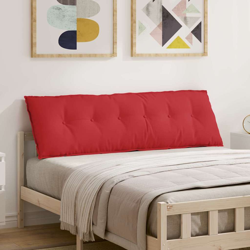 Back Cushion Red 160 X 19 X 50 Cm Fabric