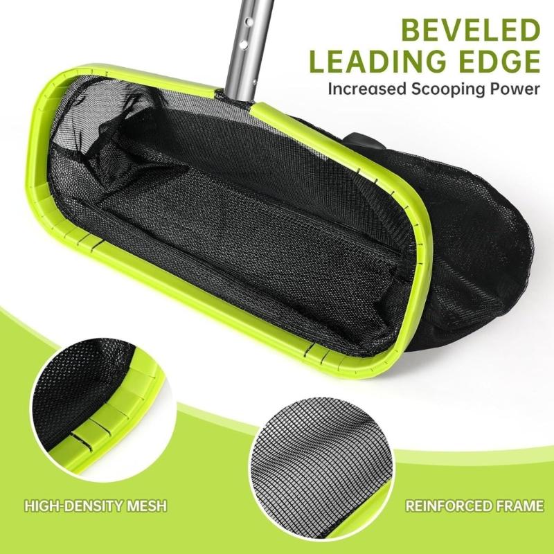 Durability Swimming Pool Cleaning Net with Deep Meshes and Stable Aluminum Handle for Leaves Dusts Removal