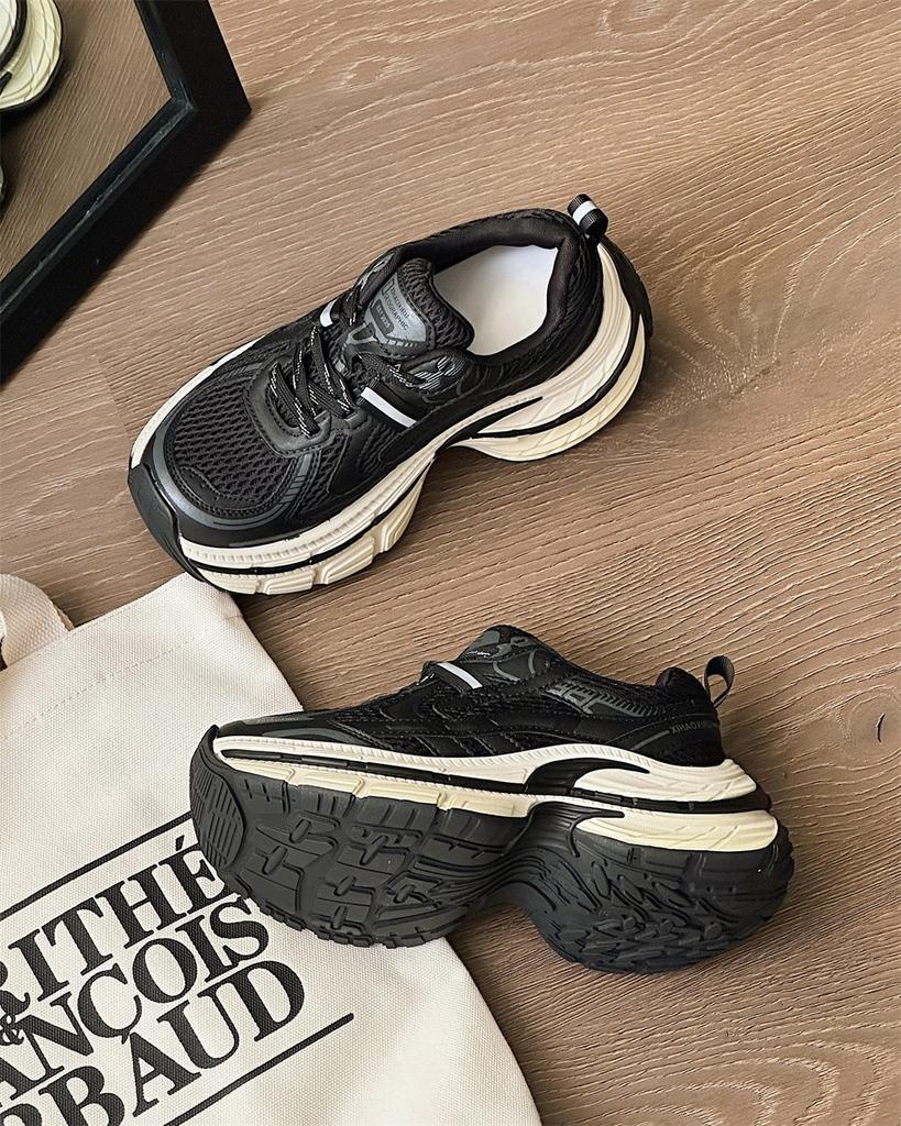 2025 autumn and winter new thick-soled heightening women's versatile casual shoes fashion sports single shoes trendy shoes comfortable dad shoes