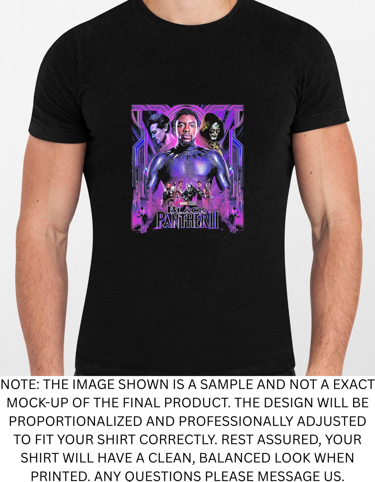 Men s and Women s T-shirts Black Panther 2 Graphic XS
