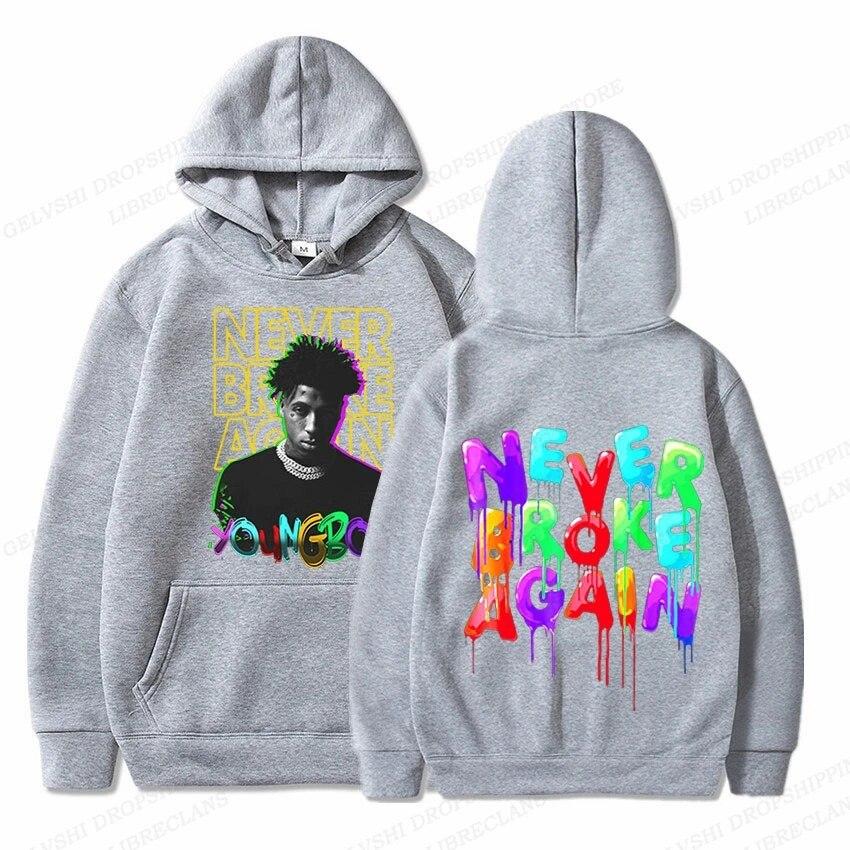 Rapper YoungBoy Hoodie Unisex Fashion Hoodie Never Broke Again Hoodies Sweatshirt Women Sweats Letter Pullovers Clothes Unisex Coats