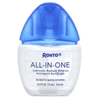 Rohto, Cooling Eye Drops, All-in-One, 0.4 Fl Oz (13 Ml)
