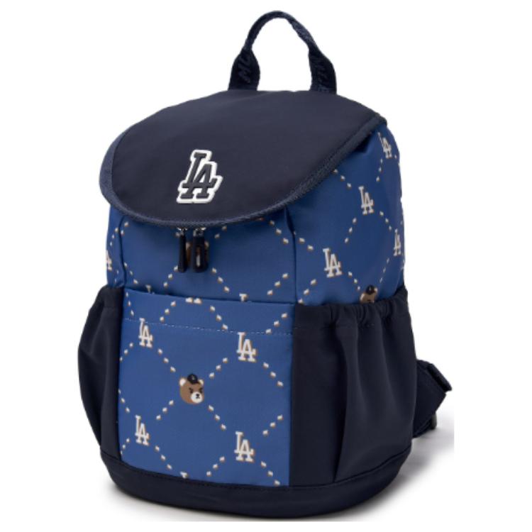 MLB LA Dodgers 25FW Fashion Versatile Simple Trend Polyester Backpack Men backpack Blue 7ABKC015N-07NYS