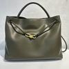 Women's Bag 2025 New Style Authentic Leather Large-capacity Tote Diagonal Commuting Bow Knot Single-shoulder Handbag