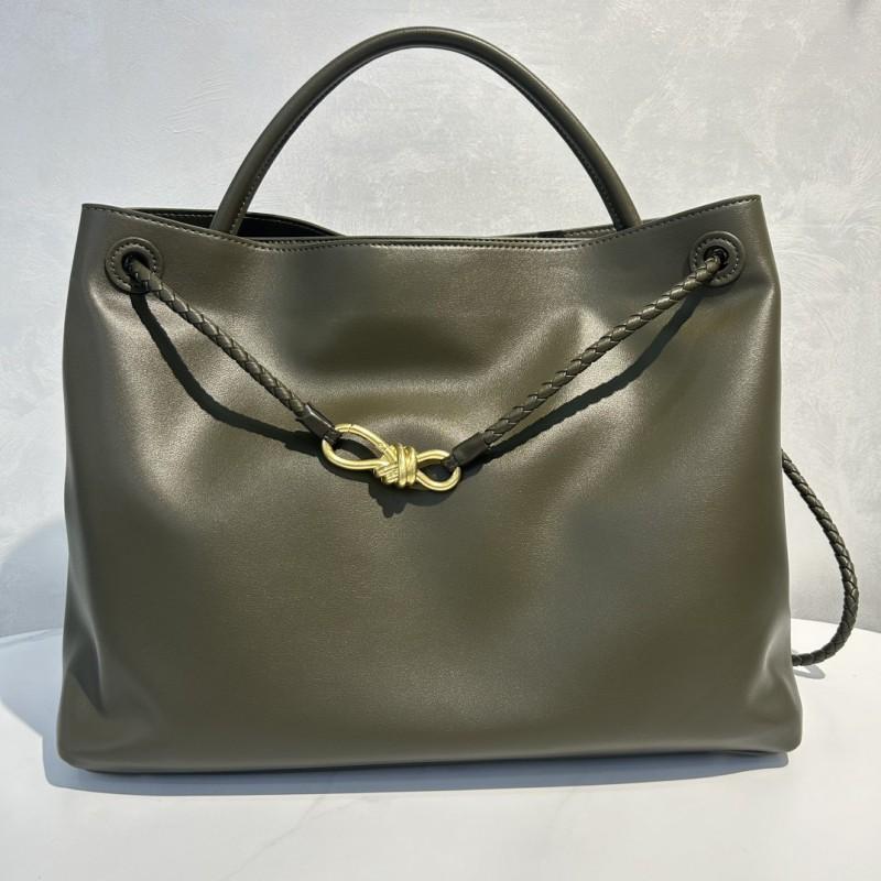 Women's Bag 2025 New Style Authentic Leather Large-capacity Tote Diagonal Commuting Bow Knot Single-shoulder Handbag