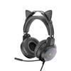SY-G40 3,5 mm USB-kabelanslutet styrt headset Dragon Eyes Luminous Gaming Söta kattöron Huvudmonterade datorhörlurar med mikrofon För PC Bärbar dator