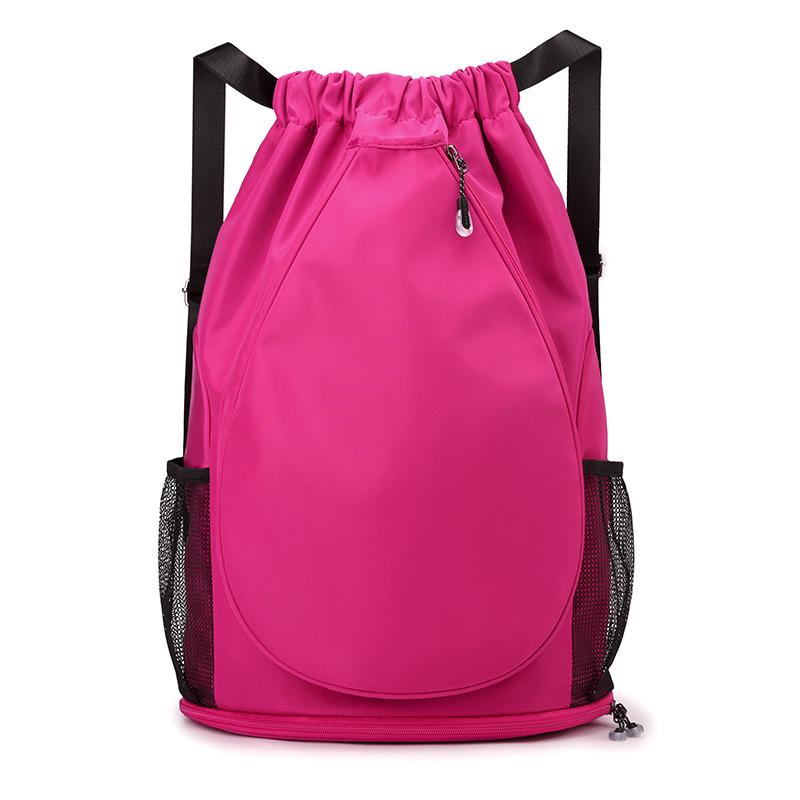 Large Capacity Badminton and Tennis Racket Drawstring Backpack with Custom Printing