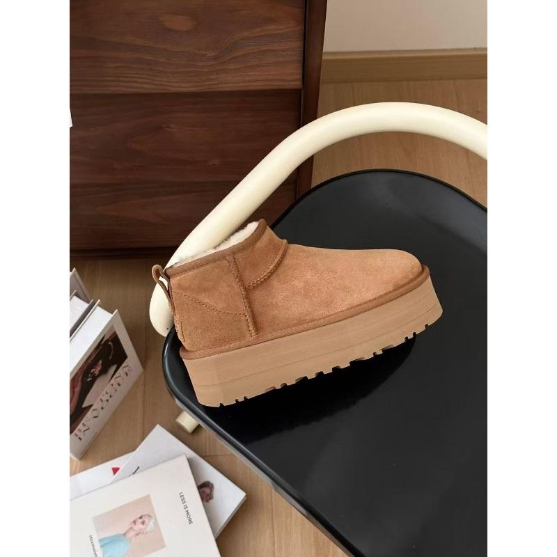 Women S Thick Soled Warm Non Slip Short Snow Boots