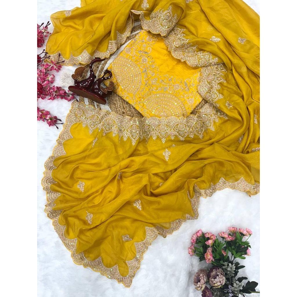 New premium designer saree collection