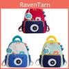 Kids Cartoon Nylon School Backpack With Padded Straps For Preschool And Kindergarten Use