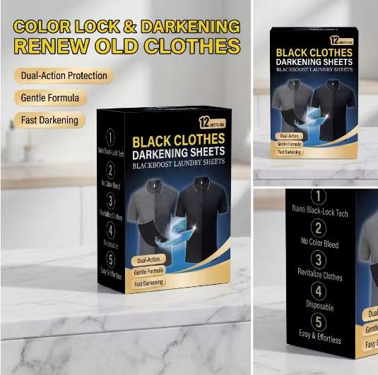 Clothing darkening tablets, home laundry dyeing color-fixing darkening tablets,black clothing fading repair color replenishment
