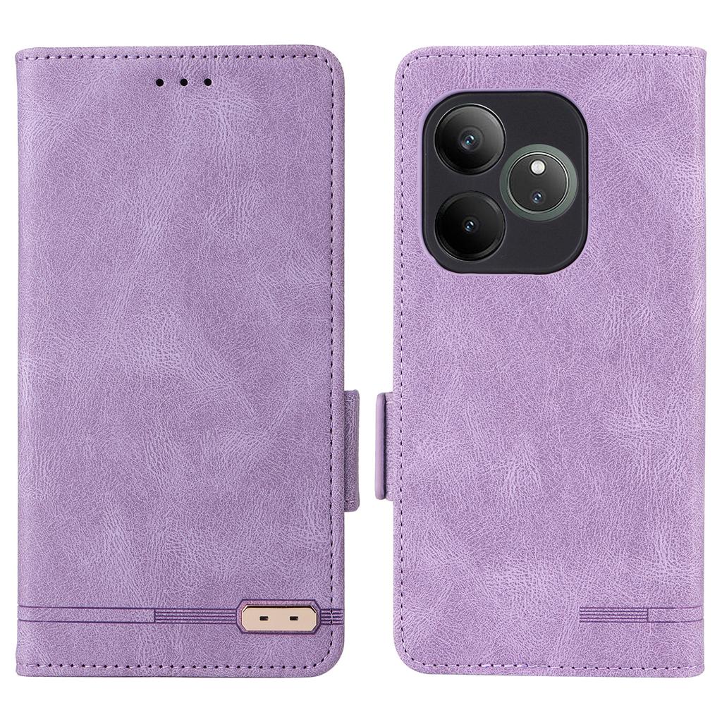 For Realme GT 6 5G/GT 6T 5G/GT Neo6 5G/GT Neo6 SE 5G Case Leather Wallet Hardware Decor Phone Cover