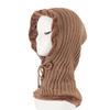 Warm Men's and Women's Headscarves Striped Fashionable One Piece Fleece and Thickened Cycling Earmuffs