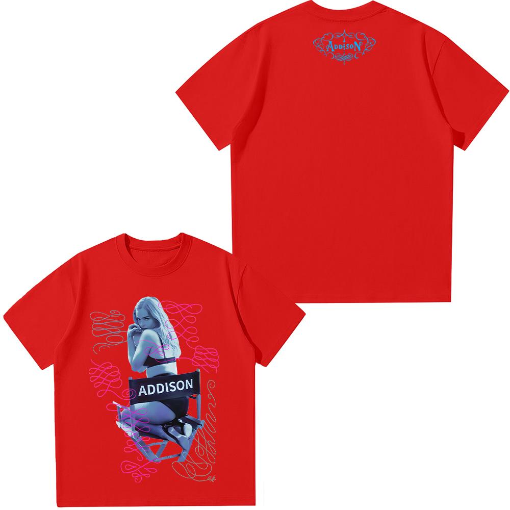 

Addison Tee Addison Rae 2025 New Fans Gifts T-shirts Vintage Harajuku High Quality Tops Cotton Clothing Summer Women Men T Shirt S