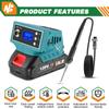 500 °C digitaler elektrischer Lötkolben DC/AC mit zwei Stromversorgungsmodi Multifunktions-Lötkolben für den Haushalt