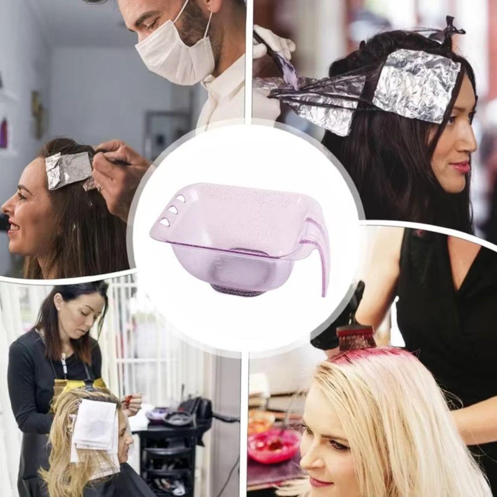 Glitter Color Hair Coloring Bowl Hair Treatment Styling Bowl Professional Styling Tool