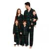 Christmas Plaid Family Matching Pajamas Set Long Sleeve Collared Loungewear Cotton Sleepwear