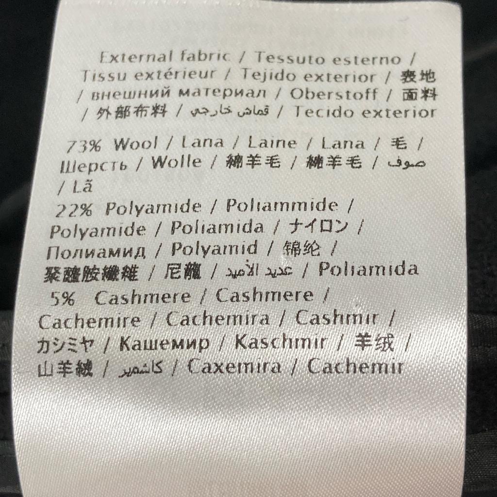 RED VALENTINO Black Wave Cut Double Breasted Poncho Coat coat 38 blackUsed