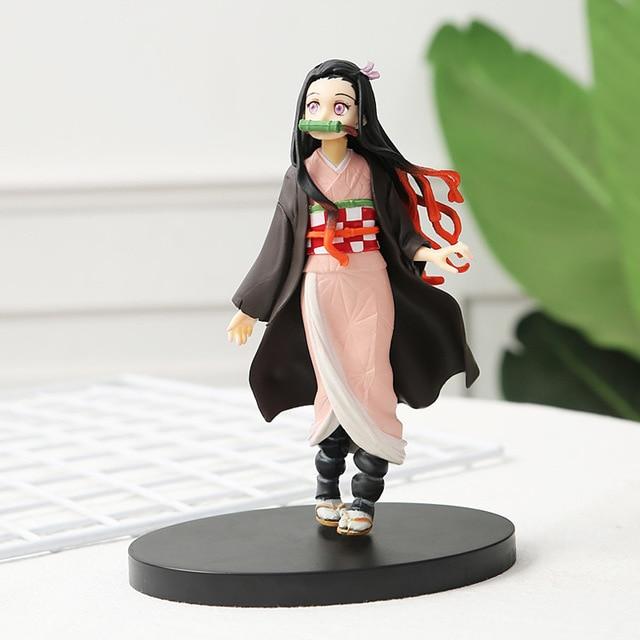 Anime Kimetsu No Yaiba Figure Toy Mh Look Up Demon Slayer Kamado Tanjirou Kamado Nezuko Action Figure Model Doll Toys
